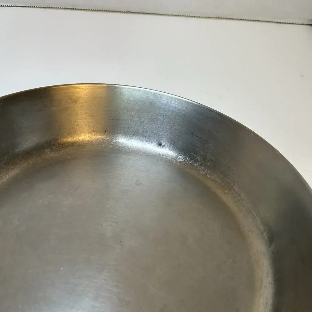 Revere Ware 1801 9” Skillet Stainless Steel Tri-Ply Disk Bottom Clinton,ILUSA94A